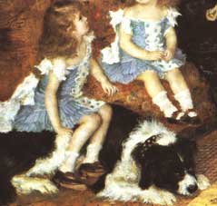 Ренуар О. Мадам Шарпантье с детьми (фрагмент)