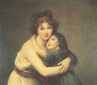 Э. Виже-Лебрен. Автопортрет с дочерью. 1789