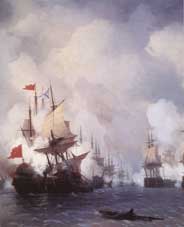 Айвазовский И.К. Бой в Хиоском проливе