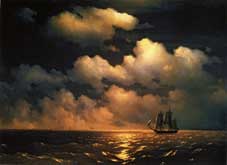 Айвазовский И.К. Бриг Меркурий после победы над двумя турецкими судами