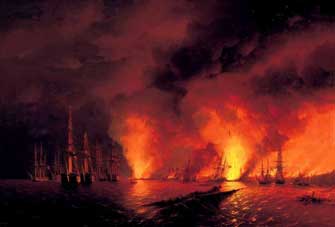 Айвазовский И. Синопский бой