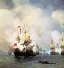 Айвазовский И. Бой в Хиосском проливе 24 июня I770 года. 1848