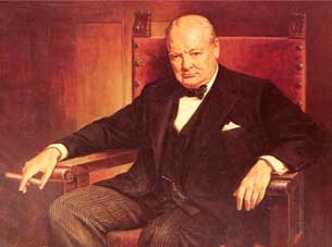 Портрет сэра Уинстона Черчилля